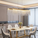 Nordic K9 Crystal Chandelier - All-Gold Led Round Ceiling Lamp - High-Quality Home Decor - Ljojo