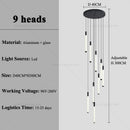 Nordic Minimalist LED Chandelier for Rotating Staircase - Luxury Villa Pendant Light by Ljojo