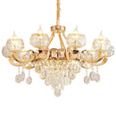 Ljojo Luxury Crystal Chandelier: Elegant Lighting for Living Room, Dining, and High-End Spaces