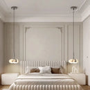 Ljojo Marble Bedside Pendant Light Luxury Bedroom Small Hanging Line Lighting Fixture
