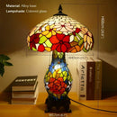 Ljojo Luxe Stained Glass Table Lamp for Living Room and Bedroom