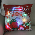 Ljojo LED Christmas Light Pillowcase 45cm - Super Soft Polyester Home Decor
