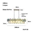 Modern Vintage Glass LED Pendant Light for Bedroom Living Room by Ljojo
