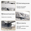 Ljojo 50CM Modern Silent LED Ceiling Fan with Remote for Living Room