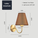 Nordic Fabric Lampshade Wall Lamp E27 LED - Modern Bedroom & Dining Room Lighting by Ljojo