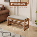 Ljojo™ 2-Tier Shoe Rack Bench, Modern Design, 550lbs Capacity