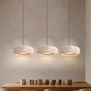 Natural Stone Pendant Lamp Minimalist Round LED Chandelier by Ljojo - Indoor Lighting Decor