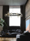 Nordic Design LED Pendant Lights: Sleek Glass Bubble Hanging Lamp by Ljojo