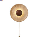 Ljojo LED Wall Lamp: Modern Nordic Style Bedroom Decor with Pull Chain Switch