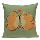 Ljojo Love Pug Dog Cushion Cover Sleep Dog Throw Pillow Case