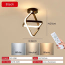 Modern LED Dimmable Ceiling Light 2 Ring Creative Living Room Hallway Balcony Office Lighting by Ljojo
