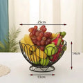 Iron Art Fruit Plate Basket for Living Room Table by Ljojo
