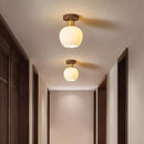 Ljojo LED Ceiling Lights: Modern Nordic Style Aluminum Glass Lamp for Indoor Living Room