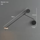 Ljojo Long Arm LED Wall Lamp Minimalist Office Bedside Sconce Home Decoration Wall Lights