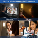 Ljojo LED Cell Phone Fill Light - Portable Handheld Clip-on for Live Meeting Selfie Photography