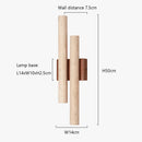 Travertine Wall Lamp Vintage Yellow Stone Light for Bedroom Livingroom - Ljojo