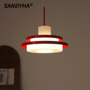 Ljojo Vintage Industrial Glass Pendant Light - Modern Chandelier for Restaurant Bar Living Room