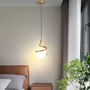 Nordic Bedroom Headboard Pendant Light Modern Minimalist Luxury Bedside Lamp by Ljojo