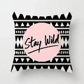 Geometric Black Yellow Cushion Covers - Ljojo Modern 18" Throw Pillow Case