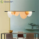 Medieval Bauhaus Acryl Bule/Amber LED Pendant Light Chandelier for Home Decor by Ljojo