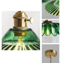 Ljojo Elegant LED Glass Petal Chandelier - Stylish Nordic Retro Lighting