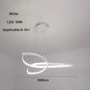 Ljojo LED Clover Flower Chandelier for Living Room Dining Room Bedroom Lighting