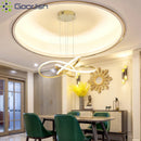 Ljojo Nordic Golden LED Circle Rings Pendant Light Chandelier for Living Room Home Decor