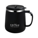 Ljojo 480ml Stainless Steel Insulated Thermos Coffee Cup Large Capacity Mug