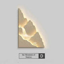 LED Mountain Wall Light with Sunset Effect - Modern Landscape Mural Lamp by Ljojo