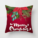 Ljojo Merry Christmas Green Pillowcase Sofa Decoration Cover