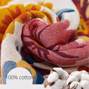 Boho Floral Cotton Bedspread Blanket by Ljojo: Soft Aesthetic Bed Throw Cover for Home