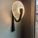 Ljojo LED Wall Lamp: Gold Black Metal Clear Glass, Bedroom Living Room Restaurant Lighting