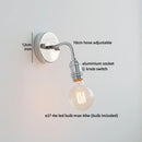 Ljojo LED Wall Lamp Nordic Bathroom Stair Light Iron Base Modern Design