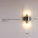 Clear Glass Wall Light for Living Room with E14 G9 Bulb, Ljojo Brand