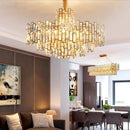 Ljojo Luxury Modern Gold Crystal LED Ceiling Light for Living Room Chandelier