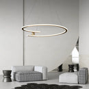 Nordic Simple Gold Ring LED Pendant Light for Living Room | Ljojo Chandelier Lighting