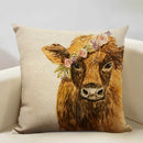 Ljojo Linen Farm Animals Cushion Cover 45x45CM - High-quality Bedroom Decor