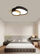 LED Modern Ceiling Lamp Minimalism Bedroom Light Fixture Ljojo Black White Home Decor Lighting.