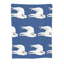 Borzoi Halloween Throw Blanket by Ljojo