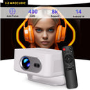 Ljojo™ HY300Max Android 14 Portable Projector, 400ANSI, Full 8K HD, WiFi 6, Home Outdoor Cinema