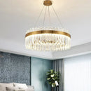 Gold Crystal Chandelier Pendant Light for Elegant Home Decor by Ljojo