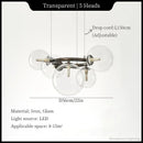 Ljojo Magic Beans Chandelier: Modern Dining Room Pendant Light for Home Decor