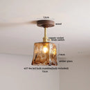 Ljojo LED Glass Ceiling Lamp Modern Yellow Lighting for Home Restaurant Hallway
