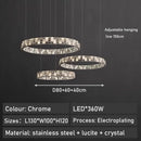 Luxury Snowflake Print Crystal Pendant Light for Living Room Dining Room by Ljojo