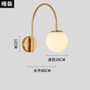 Ljojo Luxury Gold/Black Fishing Wall Lamp LED | Industrial Semicircular Wall Mounted Lighting