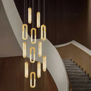 Ljojo LED Pendant Light Staircase Chandeliers Living Room Hanging Lamps