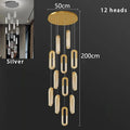 Ljojo LED Pendant Light Staircase Chandeliers Living Room Hanging Lamps