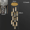 Ljojo LED Pendant Light Staircase Chandeliers Living Room Hanging Lamps