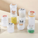 Ljojo Transparent Sealed Pill Box | Travel Pill Organizer Box | Dustproof Tablet Bottles