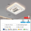 Ljojo Modern Minimalist Fan Light Fixture for Living Room - Indoor Ceiling Fans Lighting